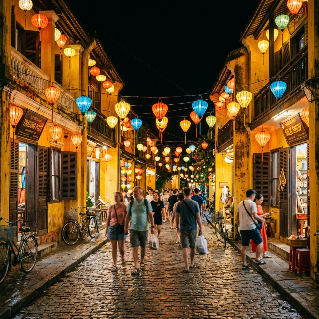 Phố cổ Hội An đèn lồng lung linh