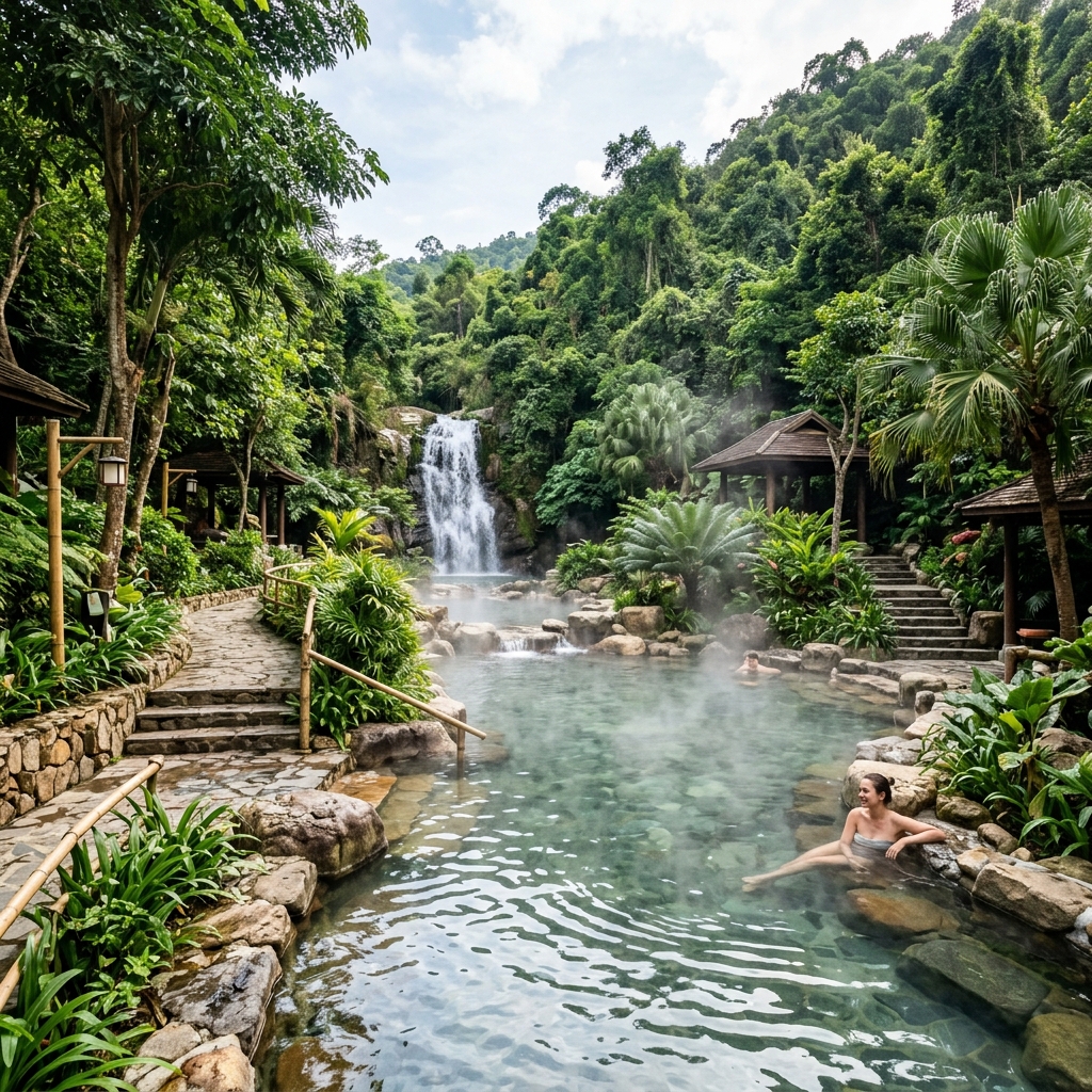 Suối khoáng nóng Núi Thần Tài